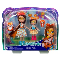 ENCHANTIMALS SET PAPUSI SURORI SI ANIMALUTELE LOR FELICITY FOX SI FLICK SI FEANA FOX SI MIXTE - Img 1