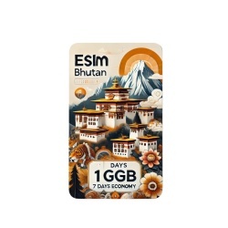 eSIM Bhutan 1GB 7Days Economy