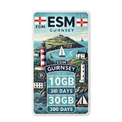 eSIM Guernsey, 100GB, 30 Days, Standard