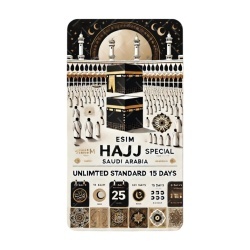 eSIM Hajj Special ARABIA, Unlimited Standard, 15 Days