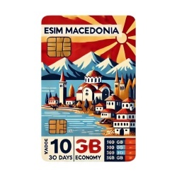 eSIM Macedonia 10GB 30Days Economy