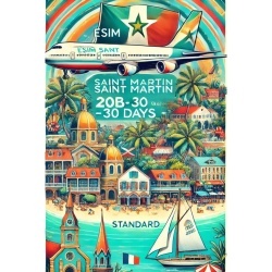 eSIM Saint Martin 20GB 30Days Standard