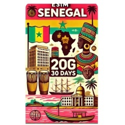 eSIM Senegal 20GB 30Days Standard