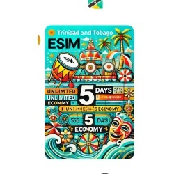 eSIM Trinidad and Tobago Unlimited 5 Days Economy