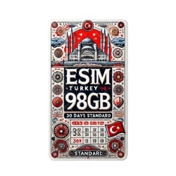 eSIM Turkey 98GB 30Days Standard