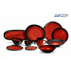 FARFURIE OVALA CERAMICA 28 CM, VULCANO - Img 5