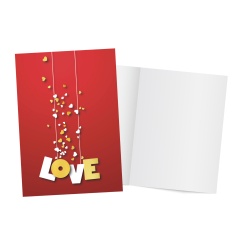 Felicitare de dragoste in 4 modele asortate - 11.5 x 17 cm (12buc/display) - Img 5