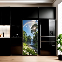 Folie imprimata color pentru decor Frigider, dimensiune 200 x 90cm, model: AVX-FR20 - Img 1