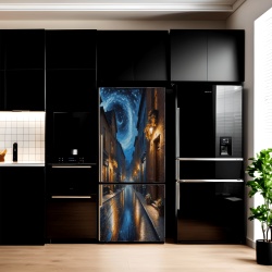 Folie imprimata color pentru decor Frigider, dimensiune 200 x 90cm, model: AVX-FR30 - Img 1