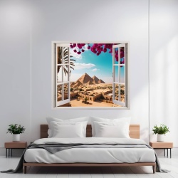 Folie imprimata color pentru decor perete locuinta, dimensiune 125 x 110cm, model: VIEW TO HAVEN 06 - Img 1