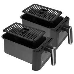 FRITEUZA DUBLA AIRFRYER 8L 2700W TEESA AIR FRYER DUAL - Img 7