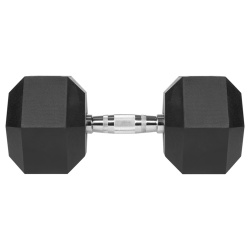GANTERE DUMBBELL HEX FONTA CAUCIUCATA 25KG REBEL ACTIVE - Img 3