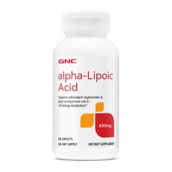 Gnc Alpha-lipoic Acid 600 Mg, Ala Acid Alfa Lipoic, 60 Tb - Img 2