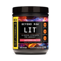 Gnc Beyond Raw Lit V2 Pre-workout With Watermelon Flavor, Pre-workout Cu Aroma De Pepene, 474.6 G