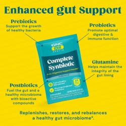Gnc Gut Health Complete Synbiotic 4-in-1 Digestive Support Powder, Formula Premium Pentru Sustinerea Digestiei Si A Imunitatii, Cu Prebiotice, Probiotice Si Postbiotice, 180 G - Img 3