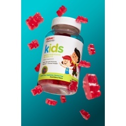 Gnc Milestones Kids Multivitamin Gummy, Multivitamine Pentru Copii 2-12 Ani Cu Aroma De Fructe De Padure, 120 Jeleuri - Img 6