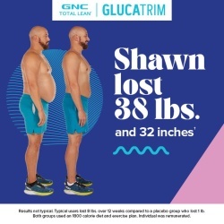 Gnc Total Lean Glucatrim Proven Weight Loss + Blood Glucose Support, Formula Avansata Pentru Slabit, 120 Cps - Img 8