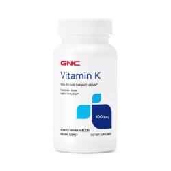 Gnc Vitamin K 100 Mcg, Vitamina K, 180 Tb