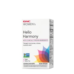 Gnc Women`s Hello Harmony Pms, Formula Pentru Echilibrul Hormonal, Emotional Si Elasticitatea Pielii Femeilor, 90 Cps