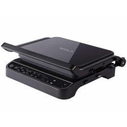 Gratar electric Tesla GR500BG, 2000 W, 10 programeLED, control digital, 30x23cm, negru/sticla - Img 2