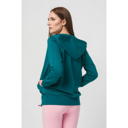 Hanorac coton casual femei petrol-xl - Img 2