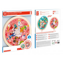 Hape puzzle rotund cu 2 fete - Img 1