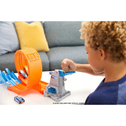 HOT WHEELS CIRCUIT RAPID CU LANSATOR PENTRU CASCADORII SI MASINUTA EXCLUSIVA - Img 6