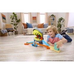 HOT WHEELS CITY PISTA DE CURSE PLAJA RECHINULUI CHOMP CU MASINUTA INCLUSA - Img 6