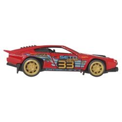 HOT WHEELS MASINUTA METALICA CU SISTEM PULL BACK DIMACHINNI VELOCE NIGHT BURNERZ SCARA 1:43 - Img 4
