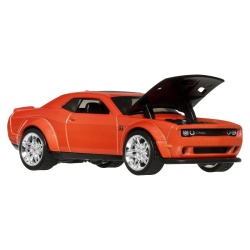 HOT WHEELS MASINUTA METALICA CU SISTEM PULL BACK DODGE CHALLENGER R/T SCAT PACK FACTORY FRESH SCARA 1 LA 43 - Img 4