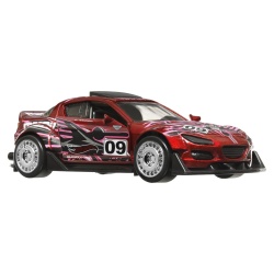 HOT WHEELS MASINUTA METALICA CU SISTEM PULL BACK MAZDA 2004 RX8 CUSTOM SCARA 1:43 - Img 5