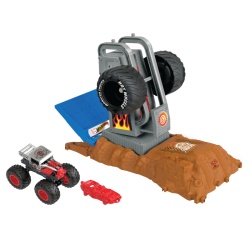 HOT WHEELS MONSTER TRUCKS ENTRY CHALLENGE ARENA SMASHERS PROVOCAREA TIRE PRESS - Img 2