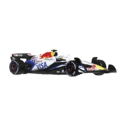 HOT WHEELS PREMIUM REAL RIDERS FORMULA 1 2024 MASINUTA METALICA VISA CASH APP RACING BULLS FORMULA ONE TEAM SCARA 1 LA 64 - Img 3