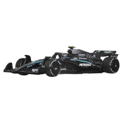 HOT WHEELS PREMIUM REAL RIDERS FORMULA 1 2024 MASINUTA METALICA MERCEDES AMG PETRONAS FORMULA ONE TEAM SCARA 1 LA 64 - Img 6