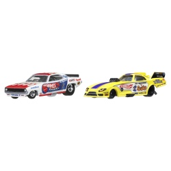 HOT WHEELS PREMIUM SET 2 MASINUTE METALICE PLYMOUTH CUDA FC 72 SI ROBN PINKS SCARA 1 LA 64 - Img 3