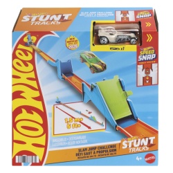 HOT WHEELS STUNT TRACKS PISTA CASCADORII SARITURA CU PROPULSIE CU MASINUTA INCLUSA
