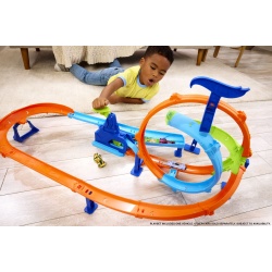 HOT WHEELS STUNT TRACKS PISTA CICLON DE LANSAREA RAPIDA CU MASINUTA INCLUSA - Img 7