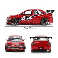 JADA FAST AND FURIOUS MASINUTA METALICA MITSUBISHI LANCER EVOLUTION IX SCARA 1 LA 24 - Img 4
