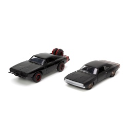 JADA FAST AND FURIOUS SET MASINUTE METALICE DODGE CHARGER RT SI DODGE CHARGER WIDEBODY SCARA 1:32 - Img 2