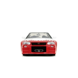 JADA SET FIGURINA METALICA 6CM SI MASINUTA NISSAN SKYLINE GTR SCARA 1 LA 24 - Img 5