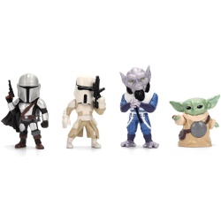 JADA STAR WARS MANDALORIAN SI GROGU SET 4 FIGURINE METALICE 4CM - Img 2