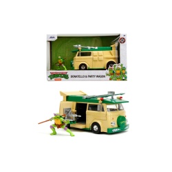 JADA TESTOASELE NINJA SET METALIC FIGURINA DONATELLO SI VAGONUL DE PETRECERE SCARA 1 LA 24 - Img 6