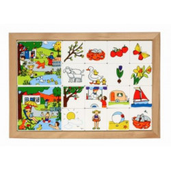 Joc educativ pentru gradinita Loto anotimpuri - Primavara-Vara - Educo