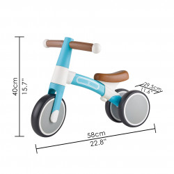 Jucarie - Bicicleta de echilibru, albastru deschis - Img 3
