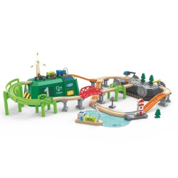 Jucarie din lemn - Tren in cutie tip locomotiva - Img 2