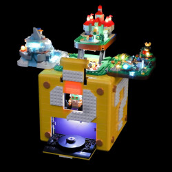 Kit de Iluminat LED BRIKSMAX pentru Blocul cu Semne de Întrebare Super Mario 64 - Compatibil cu Lego 71395 - Img 1