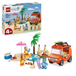LEGO BLUEY CALATORIA FAMILIEI LUI BLUE CU MASINA LA PLAJA 11202 - Img 9
