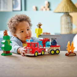 LEGO DUPLO CAMION DE POMPIERI CU FURTUN SI POMPIER 10473 - Img 5