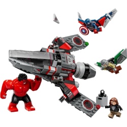 LEGO MARVEL SUPER HEROES BATALIA DINTRE CAPITANUL AMERICA SI HULK ROSU 76292 - Img 2