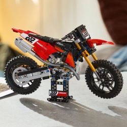 LEGO TECHNIC MOTOCICLETA DUCATI DESMO 450 MX VERSIUNEA DE UZINA 42238 - Img 9